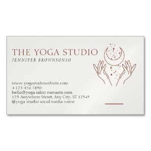 Carte De Visite Magnétique Maître Reiki de Guérison Énergétique Ivory Stars