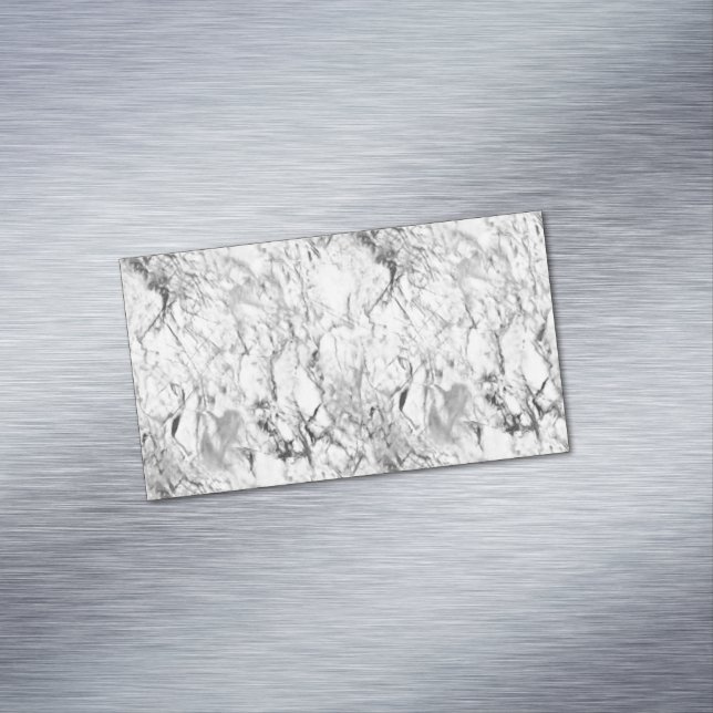 Carte De Visite Magnétique Marbre blanc (In Situ)
