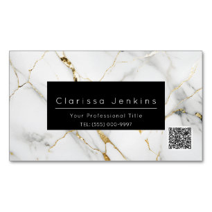 Carte De Visite Magnétique Marque de luxe Mable et professionnel de la financ