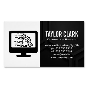 Carte De Visite Magnétique Matériel informatique   Épingle à main