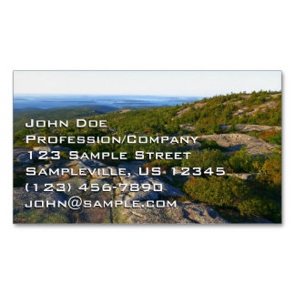 Carte De Visite Magnétique Matin au sommet du mont Cadillac à Acadia