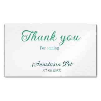 Carte De Visite Magnétique Merci d'être venu à la fête d'anniversaire ajouter