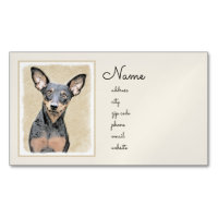 Miniature Pinscher Peinture mignonne Chien Art ori