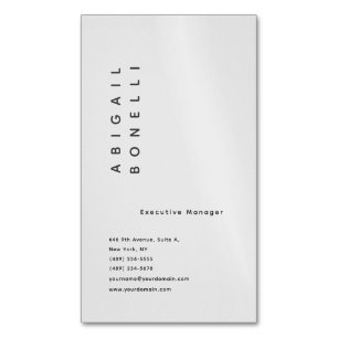 Carte De Visite Magnétique Minimaliste moderne créatif professionnel