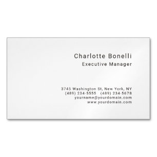 Carte De Visite Magnétique Minimaliste moderne professionnel