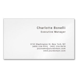 Carte De Visite Magnétique Minimaliste moderne professionnel
