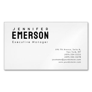 Carte De Visite Magnétique Minimaliste moderne professionnel ordinaire