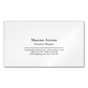 Carte De Visite Magnétique Minimaliste Moderne Professionnel Simple