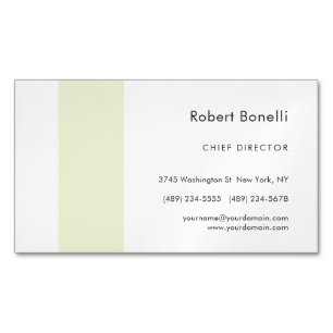 Carte De Visite Magnétique Minimaliste Moderne Simple