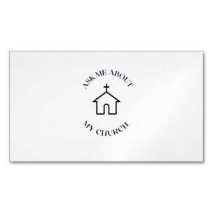 Carte De Visite Magnétique m'interroger sur mon église