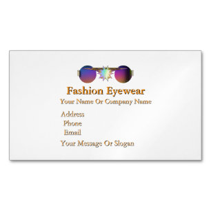 Carte De Visite Magnétique Mode Yewear Blanc