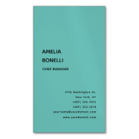 Moderne minimaliste professionnel bleu clair