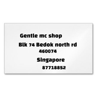 Carte De Visite Magnétique Mon bu