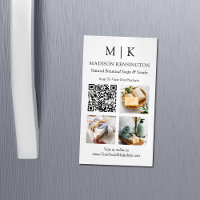 Monogramme ou ajout de logo QR Code 3 Photos