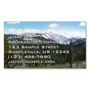 Carte De Visite Magnétique Montagnes de la Sierra Nevada II depuis Yosemite