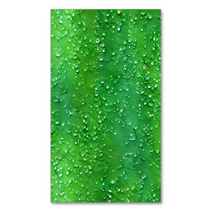 Carte De Visite Magnétique Mossy Green Aquarelle Grungy Motif transparent