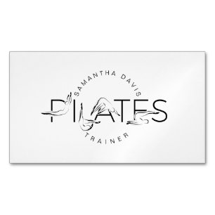 Carte De Visite Magnétique Mot Pilates Instructeur Pilates