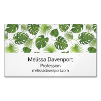Motif Feuille élégant Green Tropical