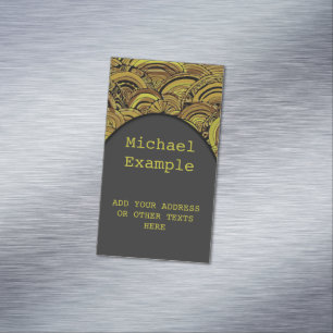 Carte De Visite Magnétique Motif Peint À La Main Et Numériquement Art 15