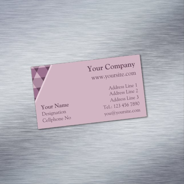 Carte De Visite Magnétique Motif triangles (In Situ)