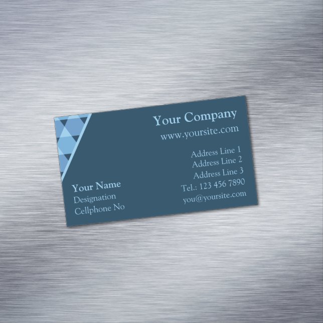 Carte De Visite Magnétique Motif triangles (In Situ)