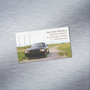 Carte De Visite Magnétique Muscle noir américain voiture automobile 2013