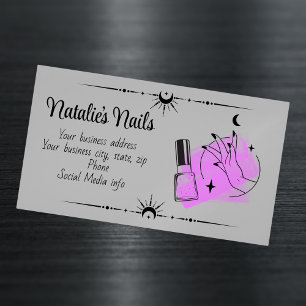 Carte de visite magnétique Nail Tech
