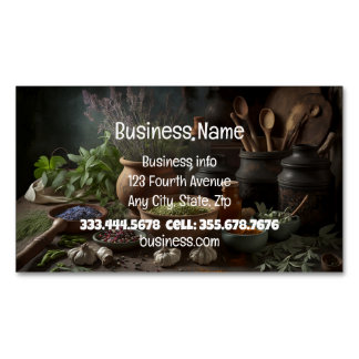 Carte De Visite Magnétique Naturopath Herbaliste Guérisseur Holistique Médeci