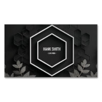 Nid d'abeille Hexagone 3D Argent Noir Moderne