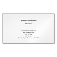 Noir Blanc Simple Plain Architect