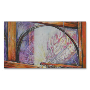 Carte De Visite Magnétique Nous sommes tous des papillons de nuit volant auto