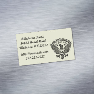Carte De Visite Magnétique Oklahoma Prenez vos pieds