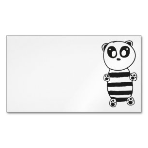 Carte De Visite Magnétique Panda Kids