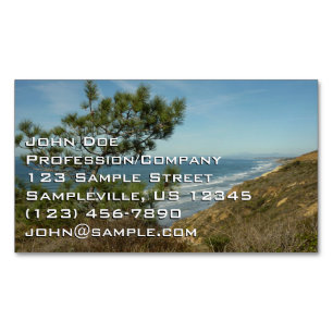 Carte De Visite Magnétique Paysage de Torrey Pine et de la côte californienne
