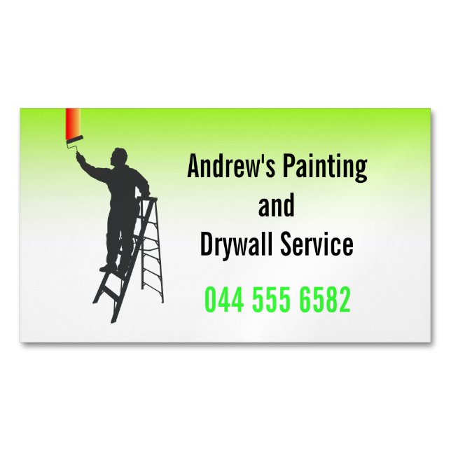 Carte De Visite Magnétique Peintre Créez votre propre (devant)