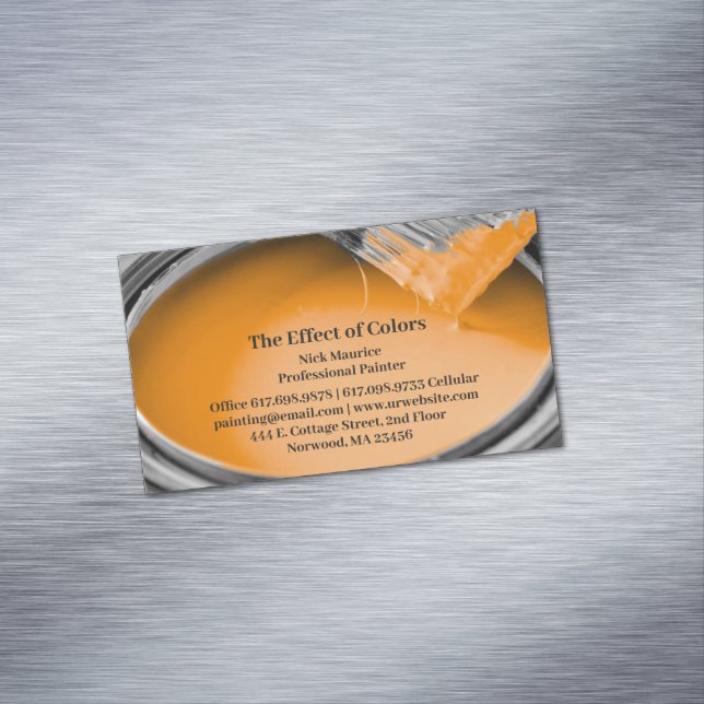 Carte De Visite Magnétique Peinture (In Situ)