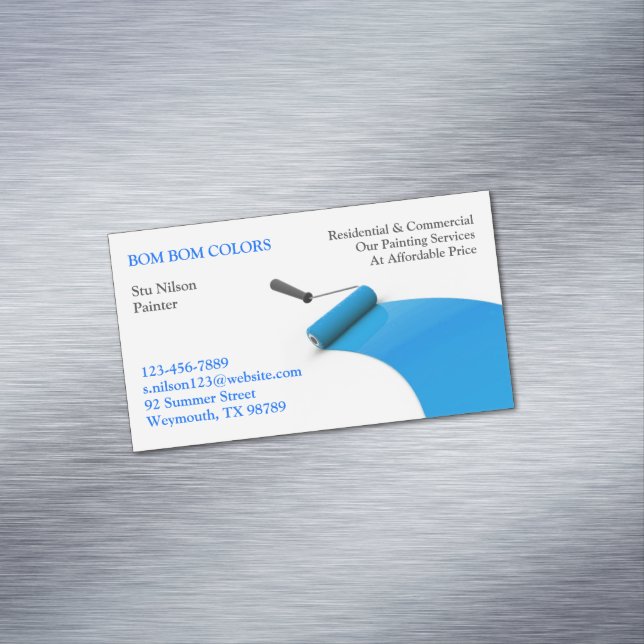 Carte De Visite Magnétique Peinture (In Situ)