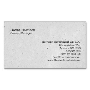 Carte De Visite Magnétique Personnalisable Neuf lignes