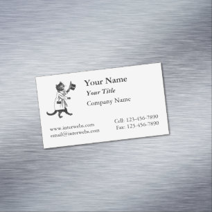 Carte de visite magnétique personnalisée Cool Cat