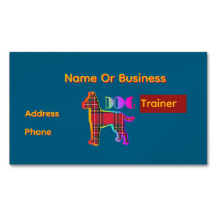Carte De Visite Magnétique Personnaliser l'entraîneur de chien