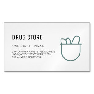 Carte De Visite Magnétique Pharmacien   Médecine