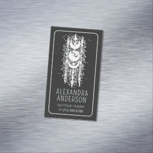 Carte De Visite Magnétique Phases de lune céleste mystique Esotérique Spiritu