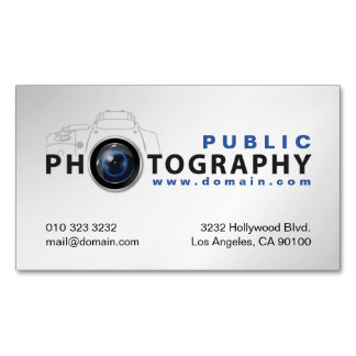 Carte De Visite Magnétique Photographes Photographes Camera Lens