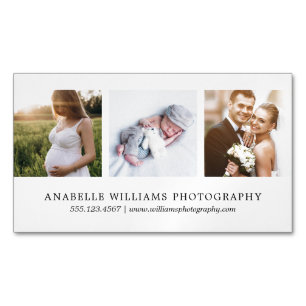 Carte De Visite Magnétique Photographie moderne et minimale de