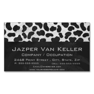 Carte De Visite Magnétique Photographie noir et blanc dalmate