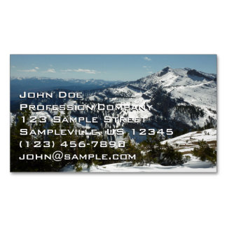 Carte De Visite Magnétique Pics neigeux du Grand Teton