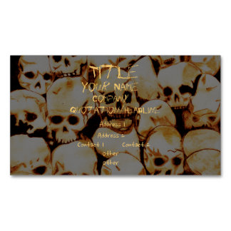 Carte De Visite Magnétique Pile-O-Skulls (Âgé)