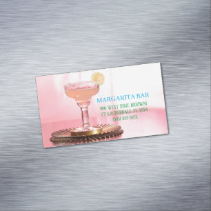 Carte De Visite Magnétique Pink Margarita Lounge & Bar