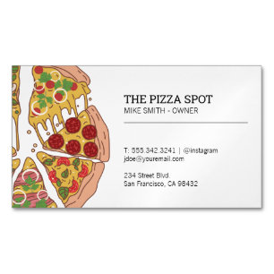 Carte De Visite Magnétique Pizza Shop