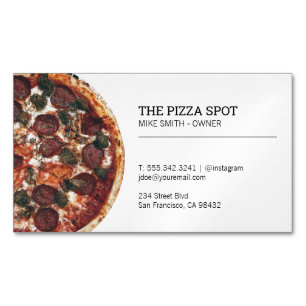 Carte De Visite Magnétique Pizza Shop